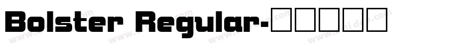 Bolster Regular字体转换